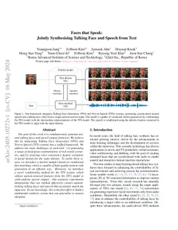 Faces that Speak: Jointly Synthesising Talking Face and Speech from Text