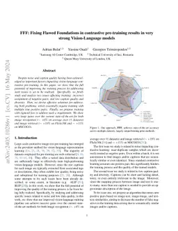 FFF: Fixing Flawed Foundations in contrastive pre-training results in
  very strong Vision-Language models