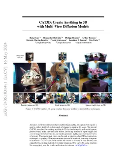 CAT3D: Create Anything in 3D with Multi-View Diffusion Models