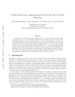 A Polynomial-Time Approximation for Pairwise Fair $k$-Median Clustering