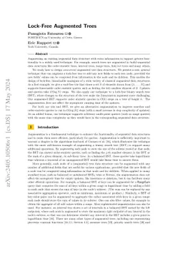 Lock-Free Augmented Trees