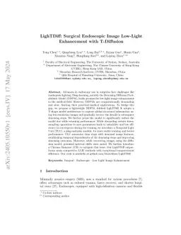 LighTDiff: Surgical Endoscopic Image Low-Light Enhancement with
  T-Diffusion