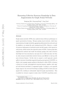 Harnessing Collective Structure Knowledge in Data Augmentation for Graph
  Neural Networks