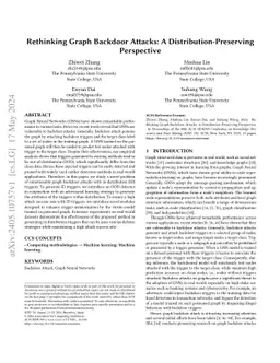 Rethinking Graph Backdoor Attacks: A Distribution-Preserving Perspective