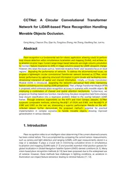CCTNet: A Circular Convolutional Transformer Network for LiDAR-based
  Place Recognition Handling Movable Objects Occlusion