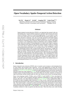 Open-Vocabulary Spatio-Temporal Action Detection