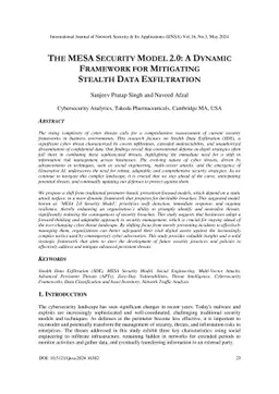 The MESA Security Model 2.0: A Dynamic Framework for Mitigating Stealth
  Data Exfiltration