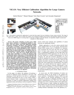 VICAN: Very Efficient Calibration Algorithm for Large Camera Networks