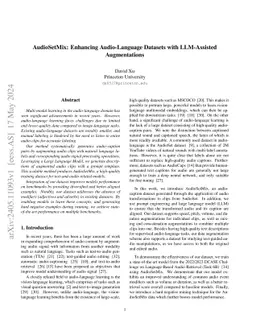 AudioSetMix: Enhancing Audio-Language Datasets with LLM-Assisted
  Augmentations