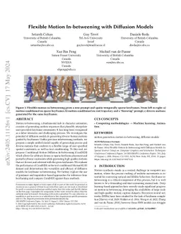 Flexible Motion In-betweening with Diffusion Models