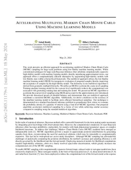 Accelerating Multilevel Markov Chain Monte Carlo Using Machine Learning
  Models
