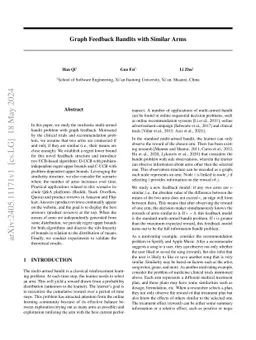 Graph Feedback Bandits with Similar Arms