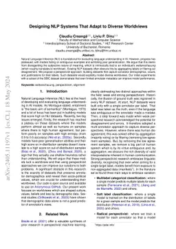 Designing NLP Systems That Adapt to Diverse Worldviews