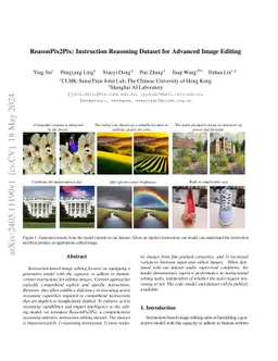 ReasonPix2Pix: Instruction Reasoning Dataset for Advanced Image Editing