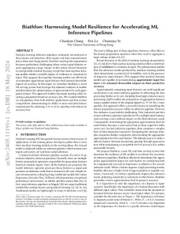 Biathlon: Harnessing Model Resilience for Accelerating ML Inference
  Pipelines