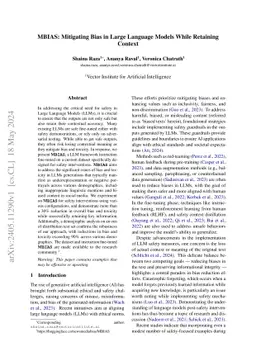 MBIAS: Mitigating Bias in Large Language Models While Retaining Context