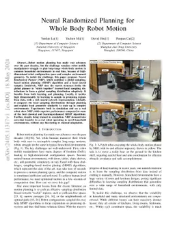 Neural Randomized Planning for Whole Body Robot Motion