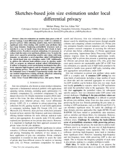 Sketches-based join size estimation under local differential privacy