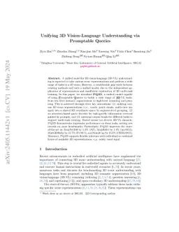 Unifying 3D Vision-Language Understanding via Promptable Queries