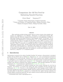Gradient Testing and Estimation by Comparisons