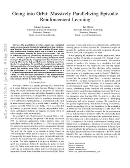 Going into Orbit: Massively Parallelizing Episodic Reinforcement
  Learning