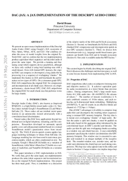 DAC-JAX: A JAX Implementation of the Descript Audio Codec