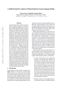 A Multi-Perspective Analysis of Memorization in Large Language Models