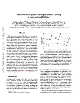 Transcriptomics-guided Slide Representation Learning in Computational
  Pathology