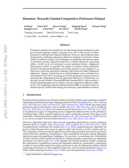 Hummer: Towards Limited Competitive Preference Dataset