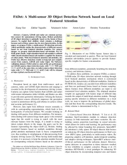 FADet: A Multi-sensor 3D Object Detection Network based on Local
  Featured Attention