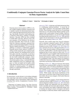 Conditionally-Conjugate Gaussian Process Factor Analysis for Spike Count
  Data via Data Augmentation