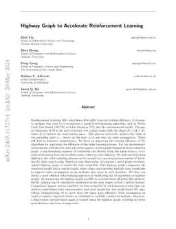 Highway Graph to Accelerate Reinforcement Learning