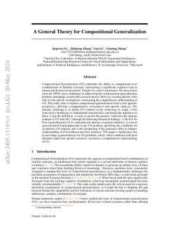 A General Theory for Compositional Generalization