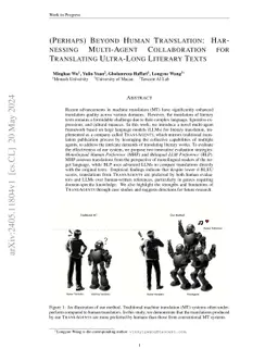 (Perhaps) Beyond Human Translation: Harnessing Multi-Agent Collaboration for Translating Ultra-Long Literary Texts