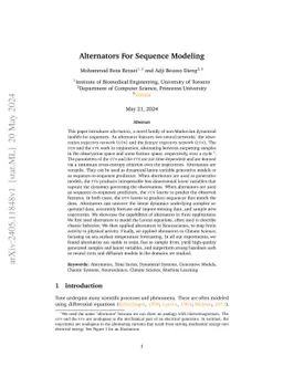 Alternators For Sequence Modeling