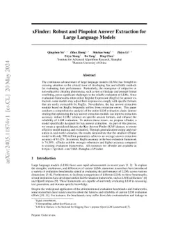 xFinder: Large Language Models as Automated Evaluators for Reliable Evaluation