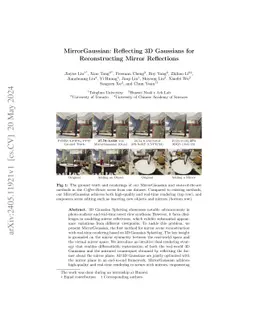 MirrorGaussian: Reflecting 3D Gaussians for Reconstructing Mirror
  Reflections