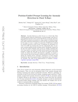 Position-Guided Prompt Learning for Anomaly Detection in Chest X-Rays