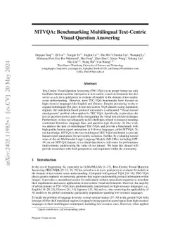 MTVQA: Benchmarking Multilingual Text-Centric Visual Question Answering