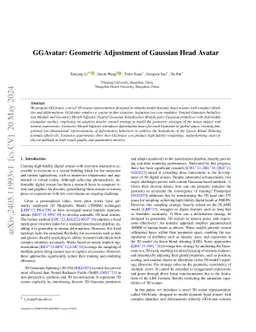GGAvatar: Geometric Adjustment of Gaussian Head Avatar