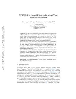 NPLMV-PS: Neural Point-Light Multi-View Photometric Stereo