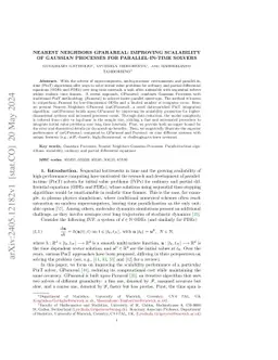 Nearest Neighbors GParareal: Improving Scalability of Gaussian Processes
  for Parallel-in-Time Solvers