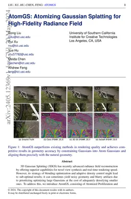 AtomGS: Atomizing Gaussian Splatting for High-Fidelity Radiance Field
