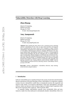 Vulnerability Detection in C/C++ Code with Deep Learning