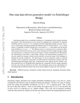 One-step data-driven generative model via Schrödinger Bridge