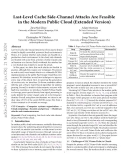 Last-Level Cache Side-Channel Attacks Are Feasible in the Modern Public
  Cloud (Extended Version)