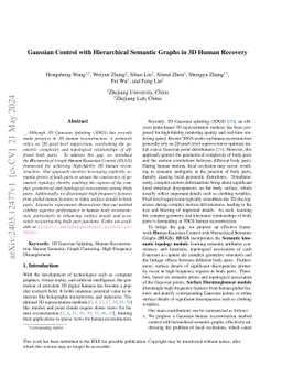 Gaussian Control with Hierarchical Semantic Graphs in 3D Human Recovery