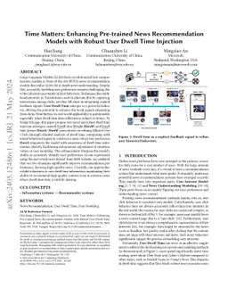 Time Matters: Enhancing Pre-trained News Recommendation Models with
  Robust User Dwell Time Injection