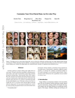 Customize Your Own Paired Data via Few-shot Way