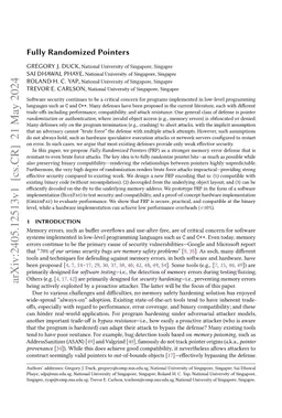 Fully Randomized Pointers